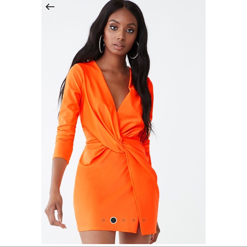 Neon orange dress size M - Picture 1 of 4